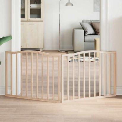 Poartă pentru câini pliabilă, 2 panouri, 160 cm, lemn de plop GartenMobel Dekor