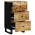 Servantă cu 3 sertare, 40x33,5x75 cm, lemn masiv de mango GartenMobel Dekor