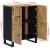 Servantă cu 4 uși, 60x33x75 cm, lemn masiv de mango GartenMobel Dekor