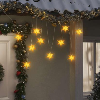 Lumină de Crăciun 10 LED-uri galben 10 cm GartenMobel Dekor