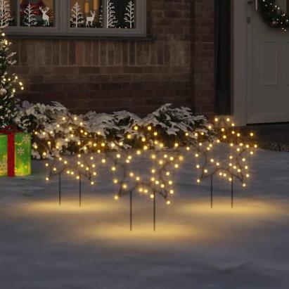 Decor stele luminoase de Crăciun cu țăruși 3 buc. 50 LED 29 cm GartenMobel Dekor