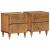 Noptiere, 2 buc., 40x33x46 cm, lemn masiv de acacia GartenMobel Dekor