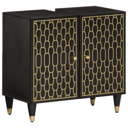 Dulap pentru chiuveta de baie, 62x33x58 cm, lemn masiv de mango GartenMobel Dekor