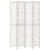 Paravan cameră 4 panouri, alb, lemn masiv paulownia GartenMobel Dekor