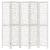 Paravan cameră 5 panouri, alb, lemn masiv paulownia GartenMobel Dekor