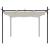 Pergola cu acoperiș retractabil, crem, 295x292x230 cm GartenMobel Dekor