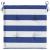Perne de scaun, 2 buc., dungi albastru&alb, 40x40x4 cm, textil GartenMobel Dekor