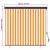 Jaluzea Rulou de Exterior Dungi portocaliu și alb 180 x 250 cm GartenMobel Dekor