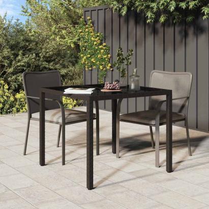 Masă de grădină pentru dining Maro 90 x 90 x 75 cm Rattan poli GartenMobel Dekor