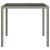 Masă de grădină pentru dining Gri 90 x 90 x 75 cm Rattan poli GartenMobel Dekor
