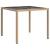 Masă de grădină pentru dining Bej 90 x 90 x 75 cm Rattan poli GartenMobel Dekor