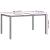 Masă de grădină pentru dining Alb 150 x 90 x 75 cm Rattan poli GartenMobel Dekor