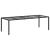 Masă de grădină pentru dining Negru pur 250 x 100 x 75 cm GartenMobel Dekor