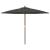 Umbrelă de soare de grădină stâlp din lemn, antracit, 299x240cm GartenMobel Dekor