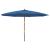 Umbrelă de soare de grădină stâlp din lemn, albastru 400x273 cm GartenMobel Dekor