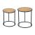 Masute living Moriusaq set 2 bucati forma rotunda [en.casa] HausGarden Leisure