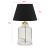 Lampa de masa Oldham 30 cm plastic textil negru alama [lux.pro] HausGarden Leisure