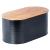 Cutia pentru pâine din metal negru cu capac din lemn 34×18,5×15,5 cm Handy KitchenServ