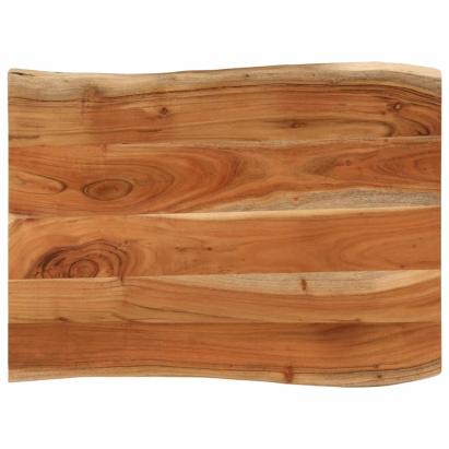 Blat masă, 90x60x2,5 cm dreptunghiular lemn acacia margine vie GartenMobel Dekor