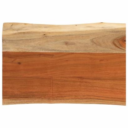 Blat masă 50x40x3,8 cm dreptunghiular lemn acacia margine vie GartenMobel Dekor
