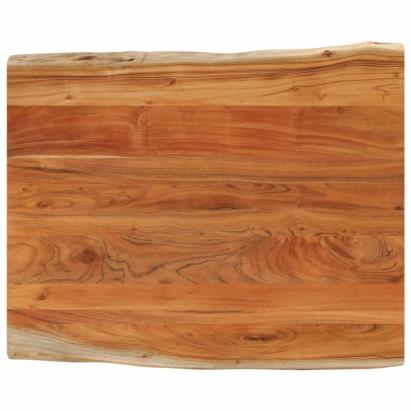 Blat masă 100x80x3,8 cm dreptunghiular lemn acacia margine vie GartenMobel Dekor