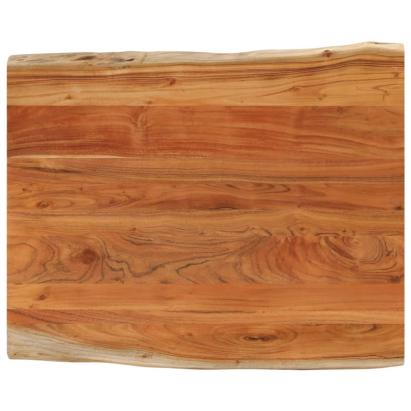 Blat masă 110x80x3,8 cm dreptunghiular lemn acacia margine vie GartenMobel Dekor