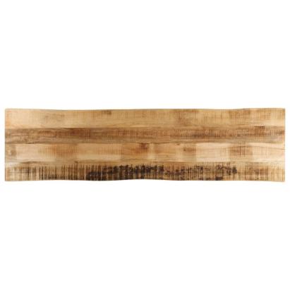 Blat de masă contur organic 160x40x3,8 cm lemn masiv mango brut GartenMobel Dekor