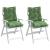 Perne de scaun spătar jos, 2 buc., model frunze, textil oxford GartenMobel Dekor