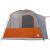 Cort auto pentru 4 persoane, gri/portocaliu, impermeabil GartenMobel Dekor