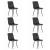 Set 6 scaune bucatarie/living, Artool, Lava, catifea, metal, negru, 43x51x90 cm GartenVIP DiyLine