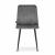 Set 6 scaune bucatarie/living, Artool, Lava, catifea, metal, gri si negru, 43x51x90 cm GartenVIP DiyLine