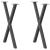 Picioare de masă în formă de X, 2 buc., antracit, 50x(72-73) cm, oțel GartenMobel Dekor