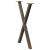 Picioare de masă în formă de X, 2 buc., oțel natural, 50x(72-73) cm GartenMobel Dekor