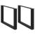Picioare pentru măsuță de cafea în formă de U, 2 buc., negru, 60x(42-43) cm, oțel GartenMobel Dekor
