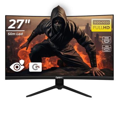Monitor LED Gaming Curbat 27 inch OptimX MT27Y, Full HD 1920x1020, VGA, HDMI, Slim, NoFrame, LED NewTechnology Media