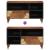 Cabinet TV cu sertar Maro 80 x 33.5 x 46 cm Lemn masiv de mango GartenMobel Dekor