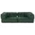 Puf modular verde 140x70x36 țesătură GartenMobel Dekor
