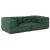 Puf modular verde 140x70x36 țesătură GartenMobel Dekor