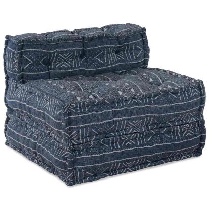 Canapea modulară Geometric Indigo 70 x 70 x 54 cm țesătură GartenMobel Dekor