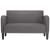 Canapea lovesea gri 110 cm piele artificială GartenMobel Dekor