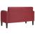 Canapea cu rădăcină roșu vin 110 cm piele artificială GartenMobel Dekor