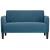Canapea lovesea albastru 109 cm catifea GartenMobel Dekor