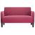 Canapea loveseat rosu vin 109 cm catifea GartenMobel Dekor