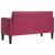 Canapea loveseat rosu vin 109 cm catifea GartenMobel Dekor