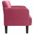 Canapea loveseat rosu vin 109 cm catifea GartenMobel Dekor