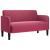 Canapea loveseat rosu vin 109 cm catifea GartenMobel Dekor