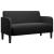 Canapea loveseat neagră 109 cm catifea GartenMobel Dekor