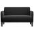 Canapea loveseat neagră 109 cm catifea GartenMobel Dekor