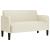 Canapea loveseat crem 109 cm catifea GartenMobel Dekor
