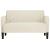Canapea loveseat crem 109 cm catifea GartenMobel Dekor
